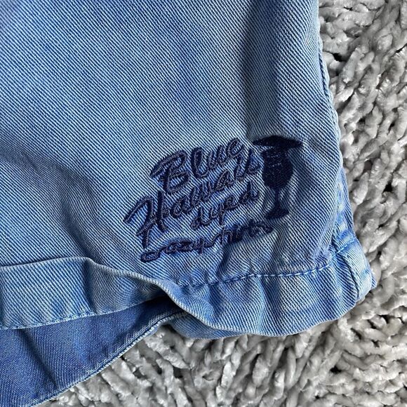 Crazy Shirts Hawaii Shorts Men's Size XXL Hawaii Blue Dyed Chino Drawstring - Picture 5 of 8